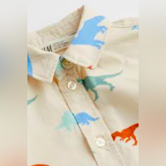 H&M Kids Dinosaur Print Shirt NWT Sz 7-8Y - Picture 6 of 6